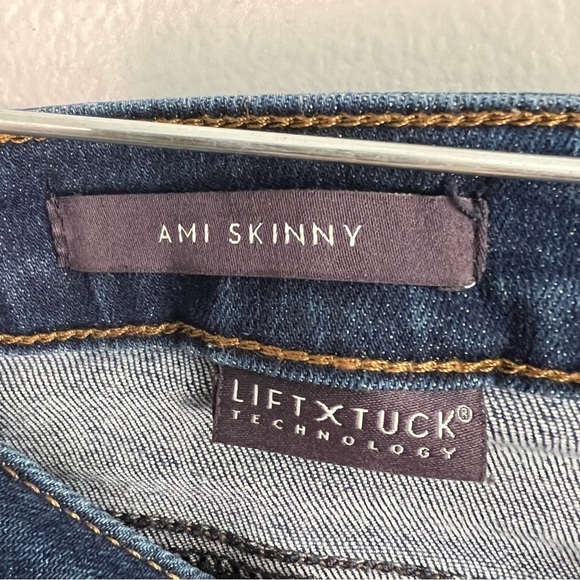 NYDJ Women's Ami Skinny Jeans Plus Sz 20W Dark Wash Raw Hem High Rise - Picture 4 of 10